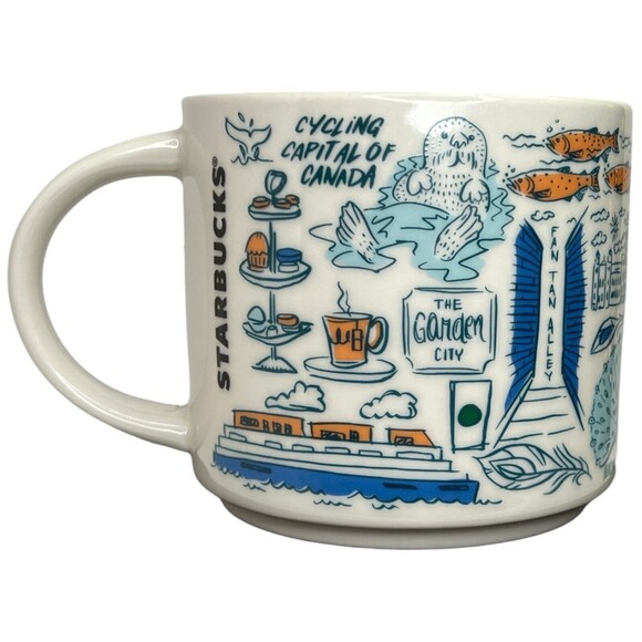 Starbucks Victoria Canada Coffee Mug Been There Series Across The Globe 14oz - Picture 3 of 9